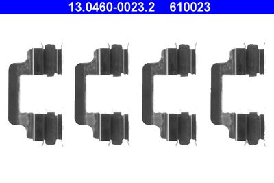 Комплект монтажный тормозных колодок MASTERKIT 77AA030