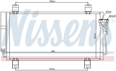 Радиатор кондиционера NISSENS 940032
