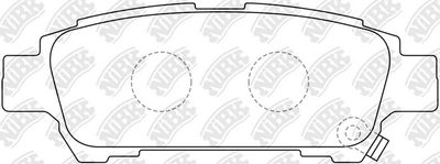 Колодки тормозные дисковые NIBK PN1449
