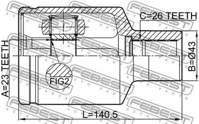 ШРУС внутренний FEBEST 1811EPICRH