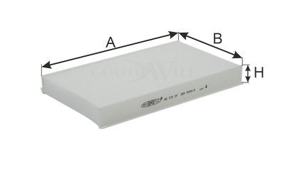 Фильтр салона METACO 1010067