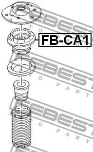 Подшипник передней опоры амортизатора FEBEST FBCA1