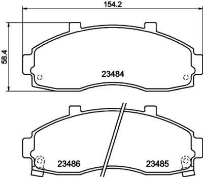Колодки тормозные дисковые передние Nisshinbo NP6032
