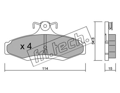 Колодки тормозные дисковые передние BESER 3780