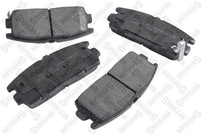 Колодки дисковые задние с антискрипными пластинами STELLOX 000034BSX
