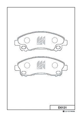 Колодки тормозные передние MK KASHIYAMA D6131
