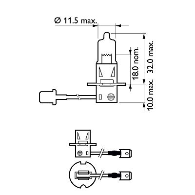 Лампа PHILIPS 12336LLECOC1
