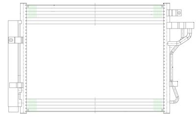 Радиатор кондиционера LUZAR LRAC0832