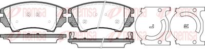 Колодки тормозные дисковые передние REMSA 137512