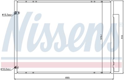 Радиатор кондиционера NISSENS 940298