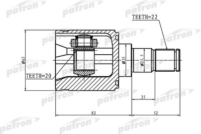 ШРУС внутренний PATRON PCV1356