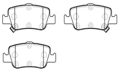 Колодки тормозные дисковые задние HSB HP9915
