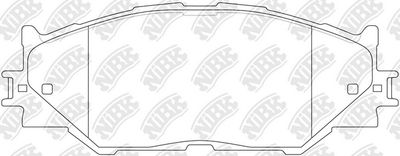Колодки тормозные передние NIBK PN1829