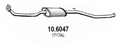 Глушитель средняя часть ASSO 106047