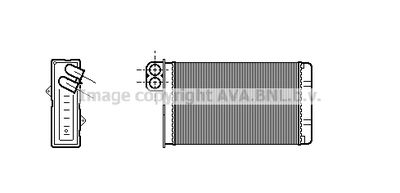 Радиатор отопителя AVA PE6233
