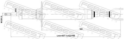 Амортизатор передний FEBEST 17110004F