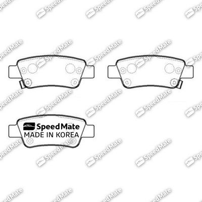 Колодки тормозные задние SPEEDMATE SMBPJ624