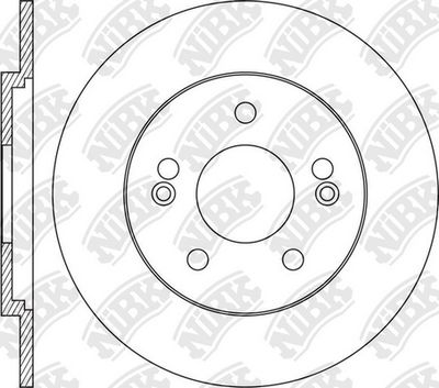 Диск тормозной задний NIBK RN1643