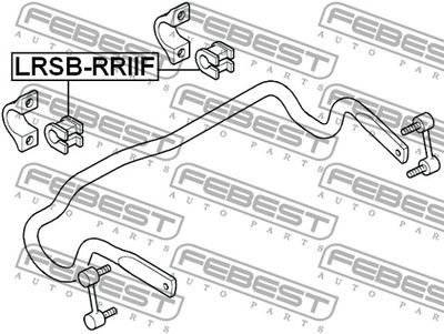 Втулка стабилизатора переднего FEBEST LRSBRRIIF