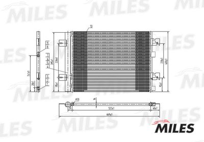 Радиатор кондиционера Miles ACCB001