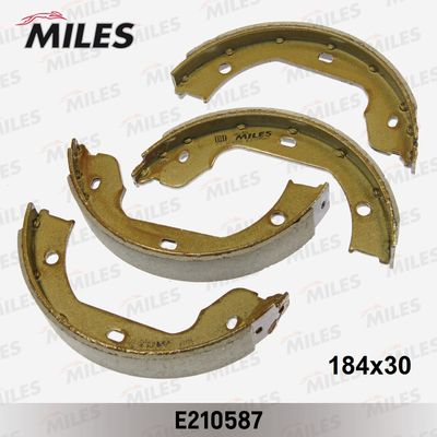 Колодки стояночного тормоза Miles E210587