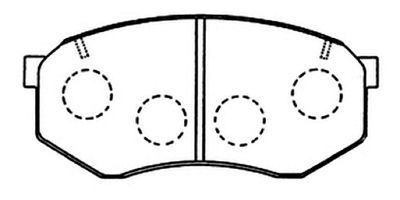 Колодки тормозные дисковые передние AKYOTO AKD12462