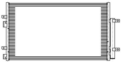 Радиатор кондиционера LUZAR LRAC3008