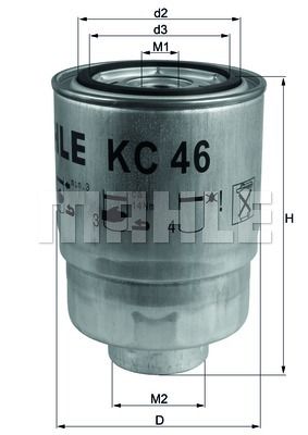 Фильтр топливный MAHLE KC46