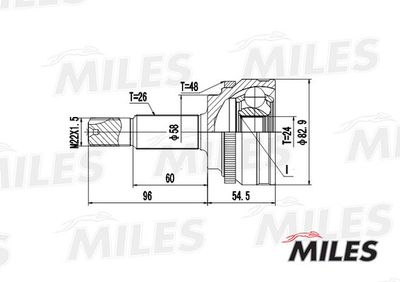 ШРУС наружный Miles GA20477