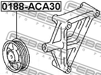 Ролик обводной FEBEST 0188ACA30