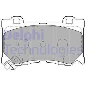 Колодки тормозные дисковые передние комплект DELPHI LP2156