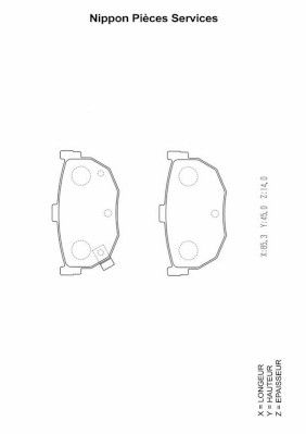 Колодки тормозные дисковые задние Mando MBF015122