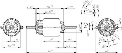 Электродвигатель вентилятора салона BOSCH 0130101616
