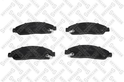 Колодки дисковые передние с антискрипными пластинами STELLOX 1109014BSX