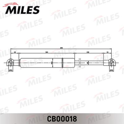 Амортизатор капота Miles CB00018
