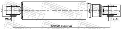 Амортизатор задний FEBEST 10110001R