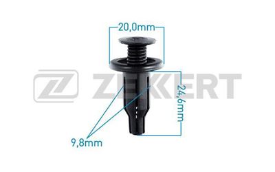 Клипса крепежная Zekkert BE2600