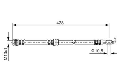 Шланг тормозной BOSCH 1987476166