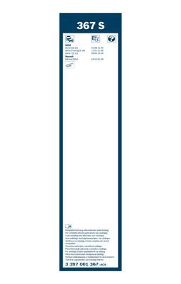 Щетка стеклоочистителя BOSCH 3397001367