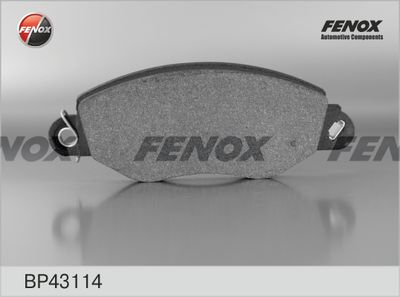 Колодки тормозные передние FENOX BP43114