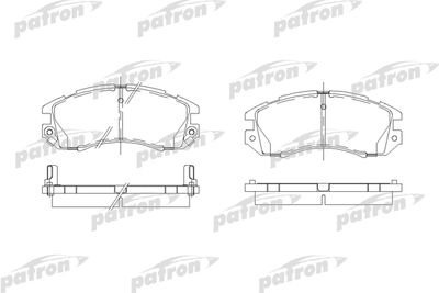 Колодки тормозные дисковые передние PATRON PBP789