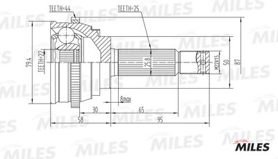 ШРУС наружный Miles GA20159