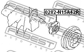 Ступица FEBEST 0282N15A42R