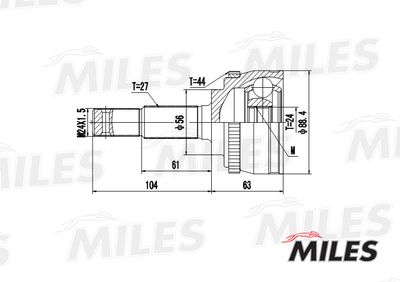 ШРУС наружный Miles GA20320