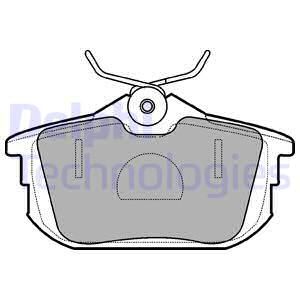 Колодки тормозные дисковые DELPHI LP1593