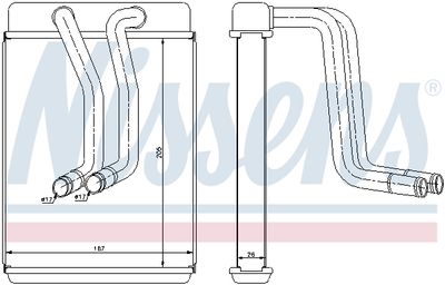 Радиатор отопителя NISSENS 77634
