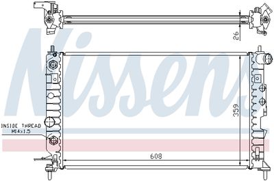 Радиатор охлаждения NISSENS 630771