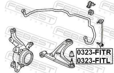 Тяга стабилизатора FEBEST 0323FITL