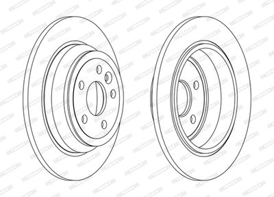 Диски тормозные комплект FERODO DDF2607C