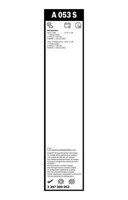 Комплект щеток стеклоочистителя BOSCH 3397009053